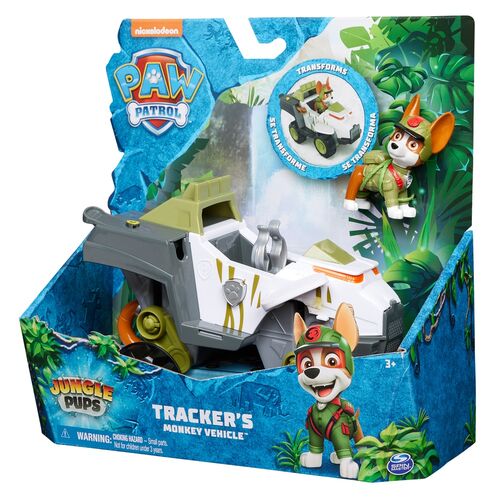 Paw Patrol Tracker Jungle Pups vehicle pack figures