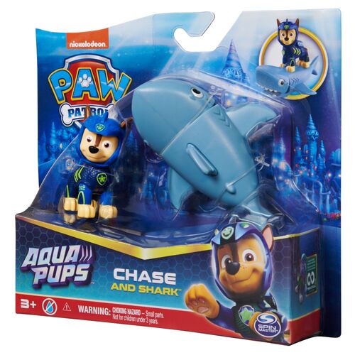 Blister 2 figuras Chase Aqua Pups Patrulla Canina Paw Patrol