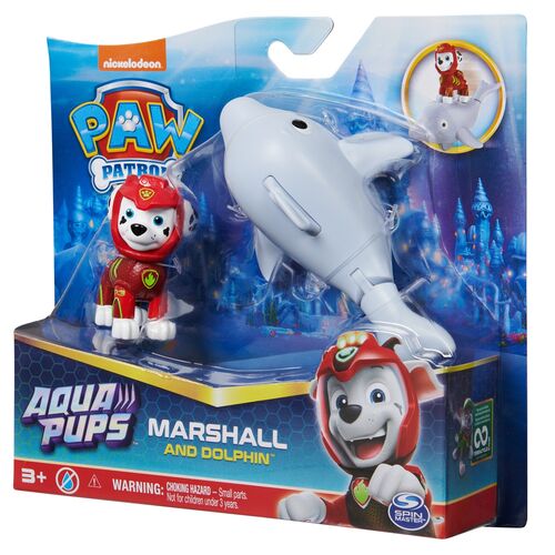 Paw Patrol Marshall Aqua Pups pack figures