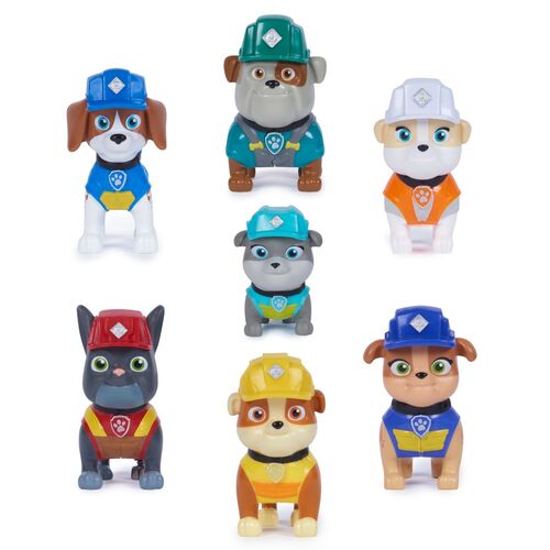 Blister 7 figuras Equipo Rubble Patrulla Canina Paw Patrol