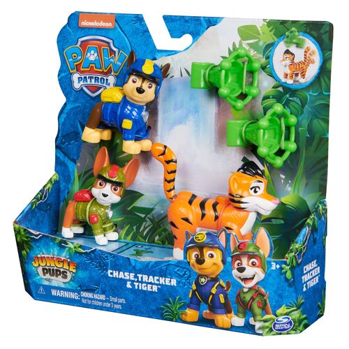 Paw Patrol Chase and Tracker Jungle Pups pack figures