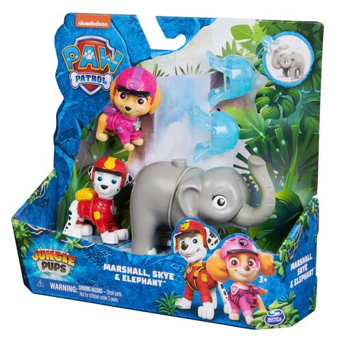 Paw Patrol Marshall and Skye Jungle Pups pack figures