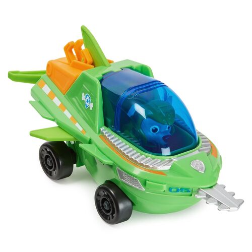 Paw Patrol Rocky Vehicles Aqua Pups pack figures