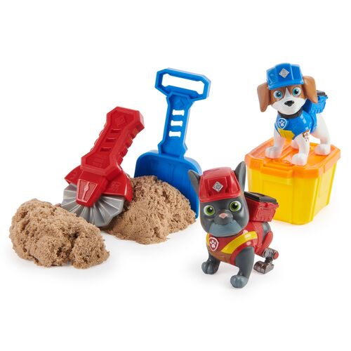 Blister 2 figuras Charger y Wheeler Equipo Rubble Patrulla Canina Paw Patrol