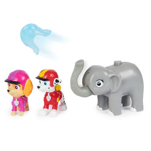 Paw Patrol Marshall and Skye Jungle Pups pack figures