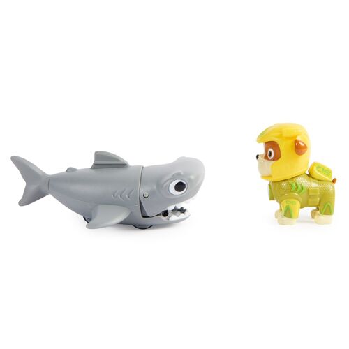 Blister 2 figuras Rubble Aqua Pups Patrulla Canina Paw Patrol