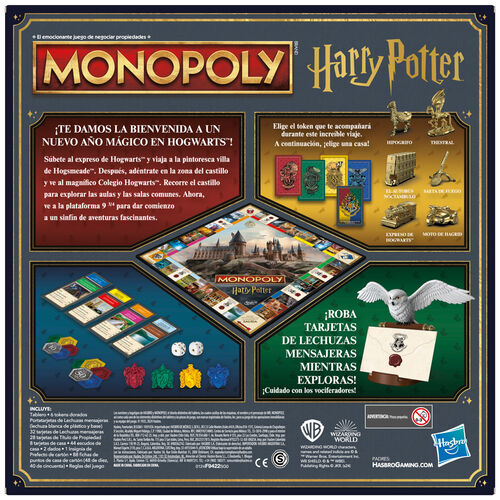 Spanish Harry Potter Monopoly board game