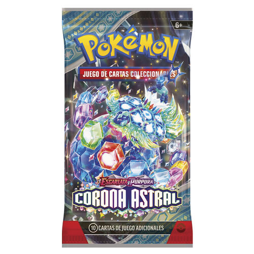 Sobre juego cartas coleccionables Corona Astral Escarlata & Purpura Pokemon español surtido