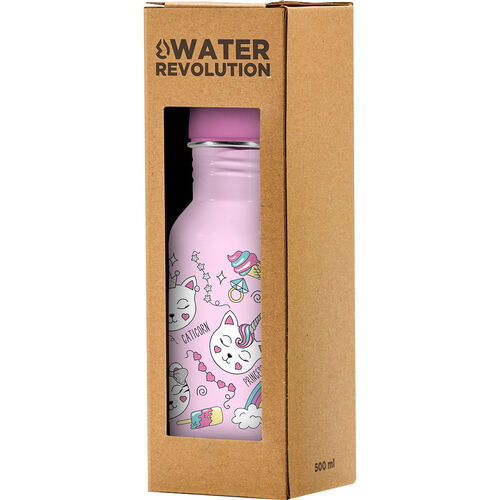 Water Revolution Cats stainless steel bottle 500ml