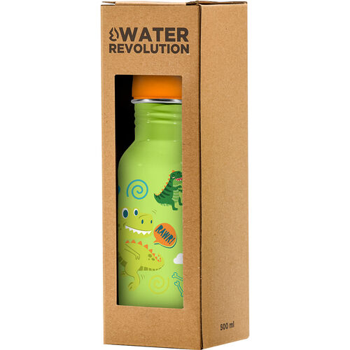 Water Revolution Dino Raw stainless steel bottle 500ml