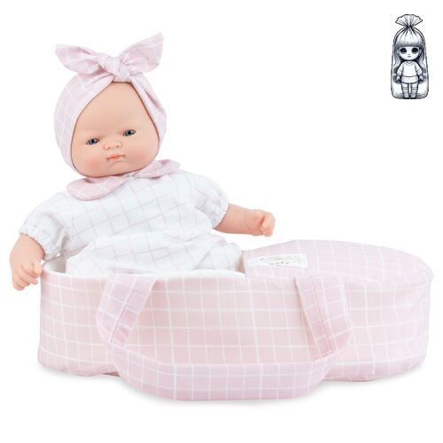 Sueecitos Doll in cradle 26cm