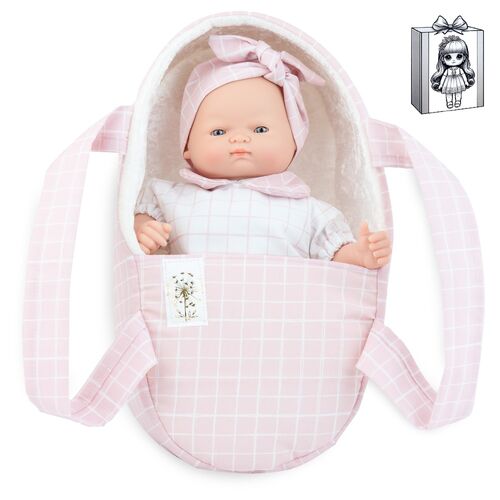 Sueecitos Doll in cradle 26cm