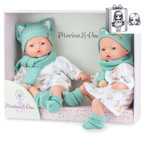 Pitus Mellizos Doll set 40cm