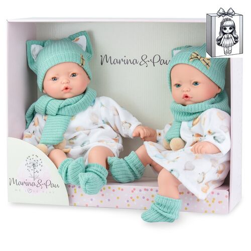 Pitus Mellizos Doll set 40cm