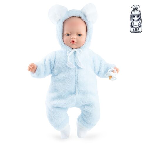 Pitus Soft blue Doll 40cm