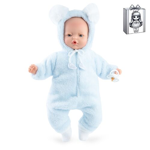 Pitus Soft blue Doll 40cm