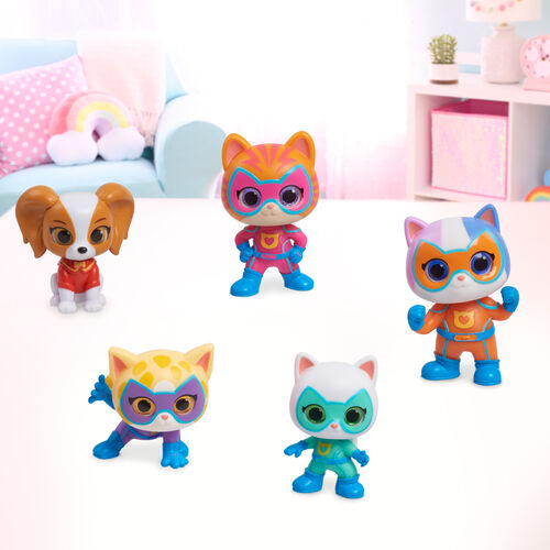 SuperKitties Hero Squad pack 5 figures 7,5cm