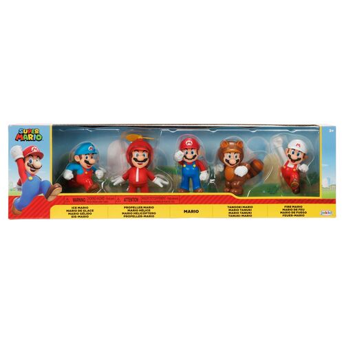 Super Mario Bros blister 5 figures 6cm