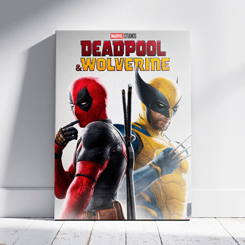 Marvel Wolverine & Deadpool wooden frame