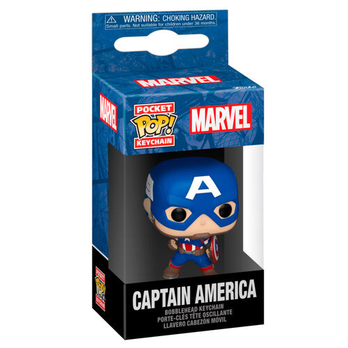 Llavero Pocket POP Marvel Capitan America Classics