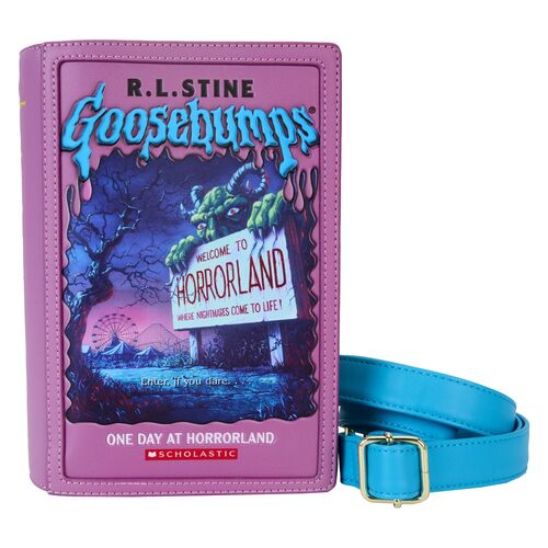 Loungefly Goosebumps One Day at Horrorland Book crossbody bag