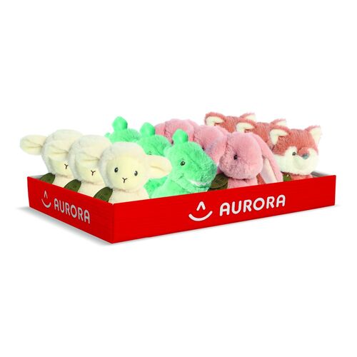 Eco Collection assorted Rattle plush toy 15cm