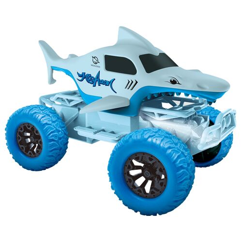 Monster Tiburon inertia car with light and sound assorted