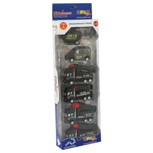 Emergency Vehicles set 5pcs assorted