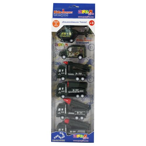 Emergency Vehicles set 5pcs assorted