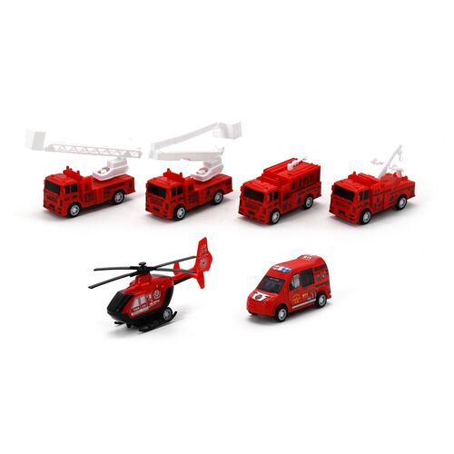 Emergency Vehicles set 5pcs assorted