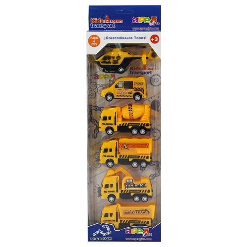 Emergency Vehicles set 5pcs assorted