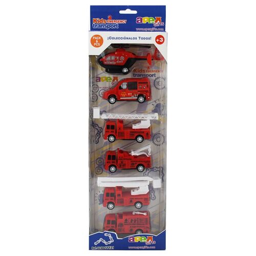 Emergency Vehicles set 5pcs assorted