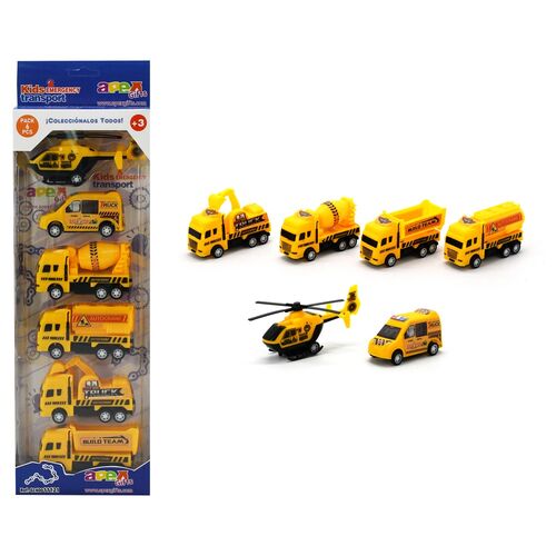 Emergency Vehicles set 5pcs assorted