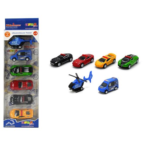 Emergency Vehicles set 5pcs assorted