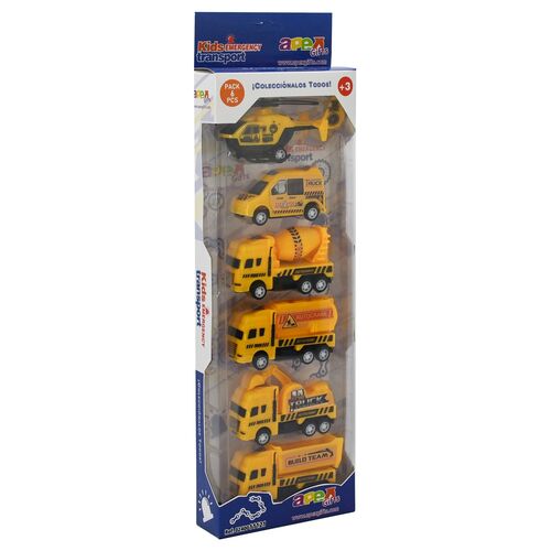 Emergency Vehicles set 5pcs assorted