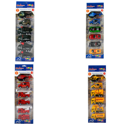 Emergency Vehicles set 5pcs assorted