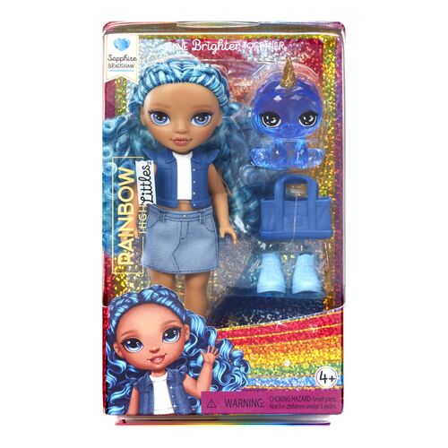 Rainbow High little fashion blue doll