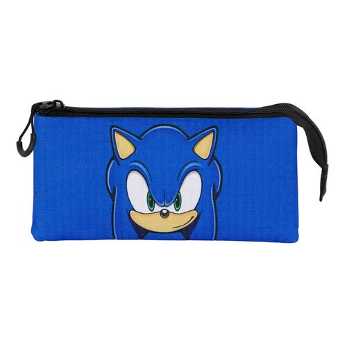 Sonic the Hedgehog triple pencil case