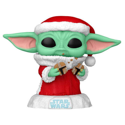 Figura POP Star Wars Grogu with Christmas Cookie