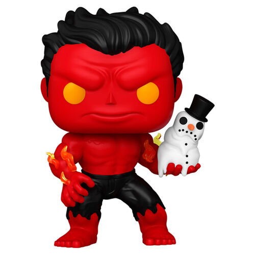 POP figure Marvel Red Hulk with Snowman