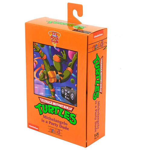 Figura Ultimate Michelangelo VHS Cartoon Tortugas Ninja 18cm