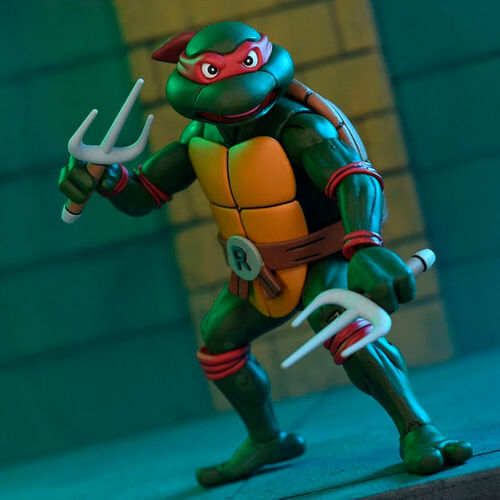 Figura Ultimate Raphael VHS Cartoon Tortugas Ninja 18cm