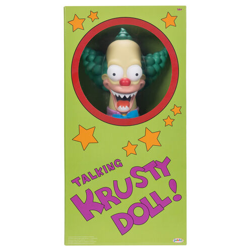 Mueco parlante Krusty El Payaso Los Simpsons ingles 44cm