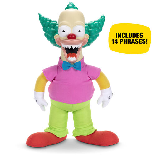 Mueco parlante Krusty El Payaso Los Simpsons ingles 44cm