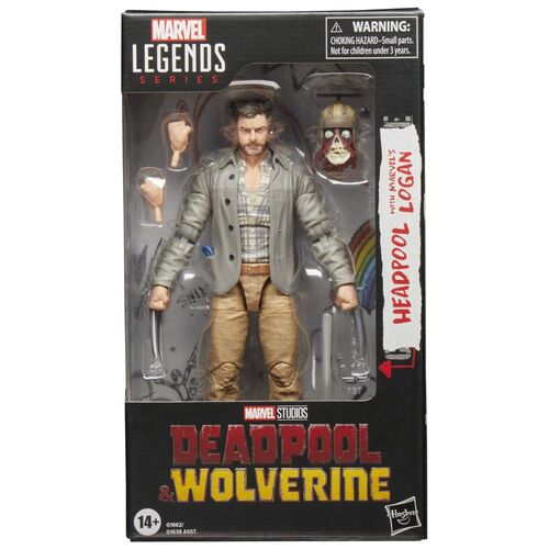 Marvel Legends Series Deadpool & Wolverine - Headpool with Marvels Logan figure 15cm