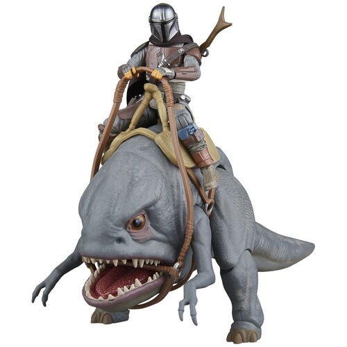 Star Wars The Mandalorian - Blurrg & Mandalorian set 2 figures 9,5cm