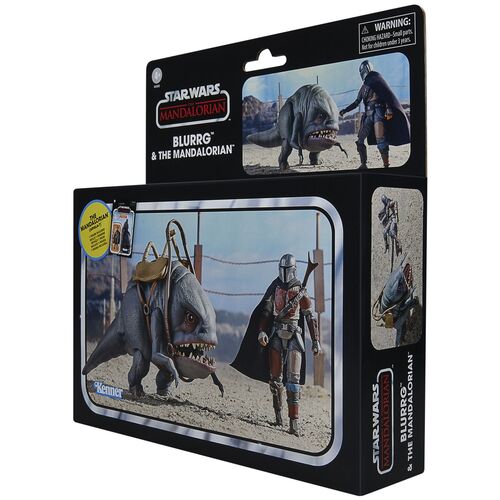 Star Wars The Mandalorian - Blurrg & Mandalorian set 2 figures 9,5cm