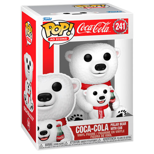 POP figure Coca -Cola Polar Bear with Cub