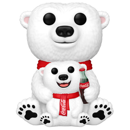 POP figure Coca -Cola Polar Bear with Cub