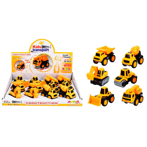 Construccion Pull-Back Truck assorted 8cm